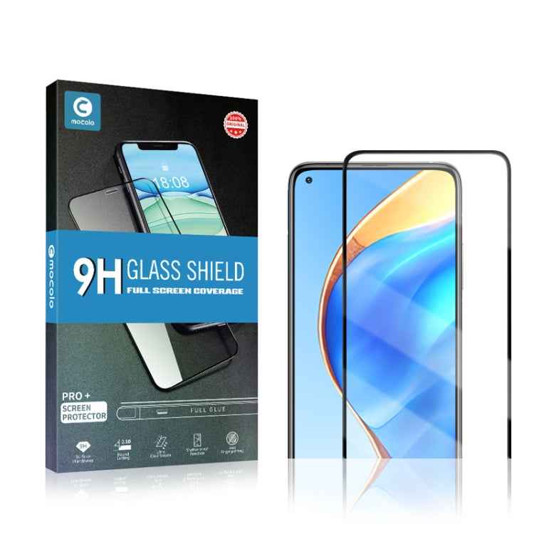 mocolo 0.33mm 9H 2.5D Full Glue Silk Print Tempered Glass Film for Xiaomi Mi 10T / 10T Pro, Support Fingerprint Unlock