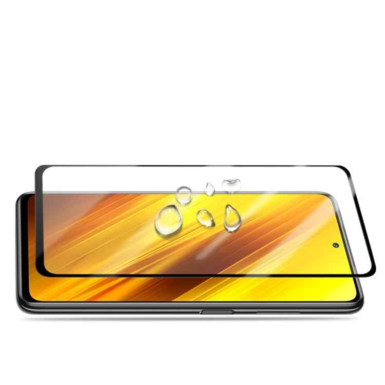 mocolo 0.33mm 9H 2.5D Full Glue Silk Print Tempered Glass Film for Xiaomi POCO X3 NFC, Support Fingerprint Unlock