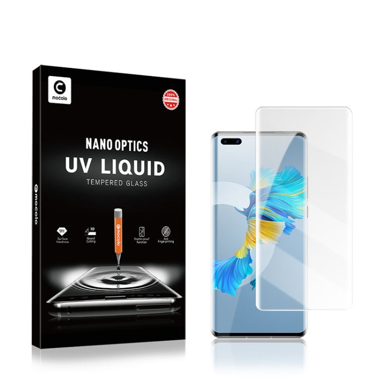 mocolo 9H 5D UV Liquid Curved Full Glue Full Screen Tempered Glass for Huawei P40 Pro