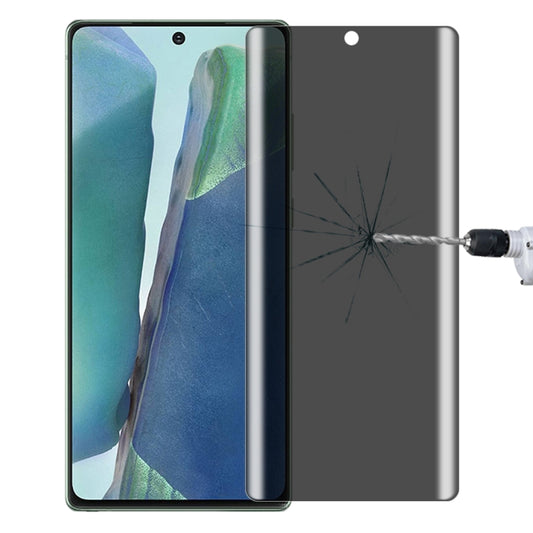 For Samsung Galaxy Note20 9H 3D Curved Anti-peeping Full Screen Tempered Glass Film