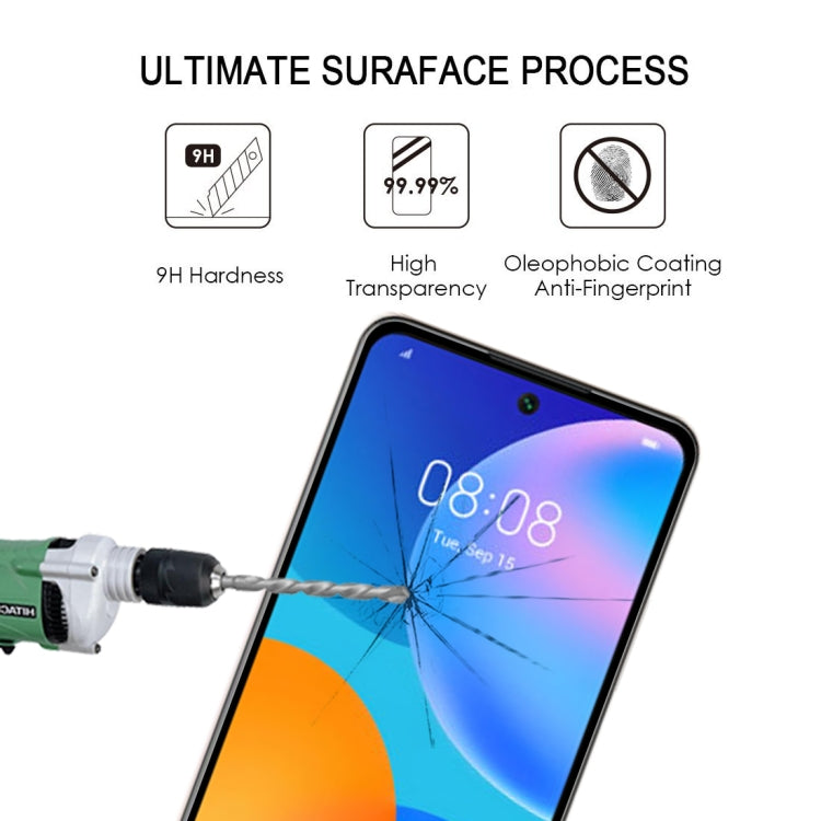 For Huawei P Smart 2021 Full Glue Full Screen Tempered Glass Film