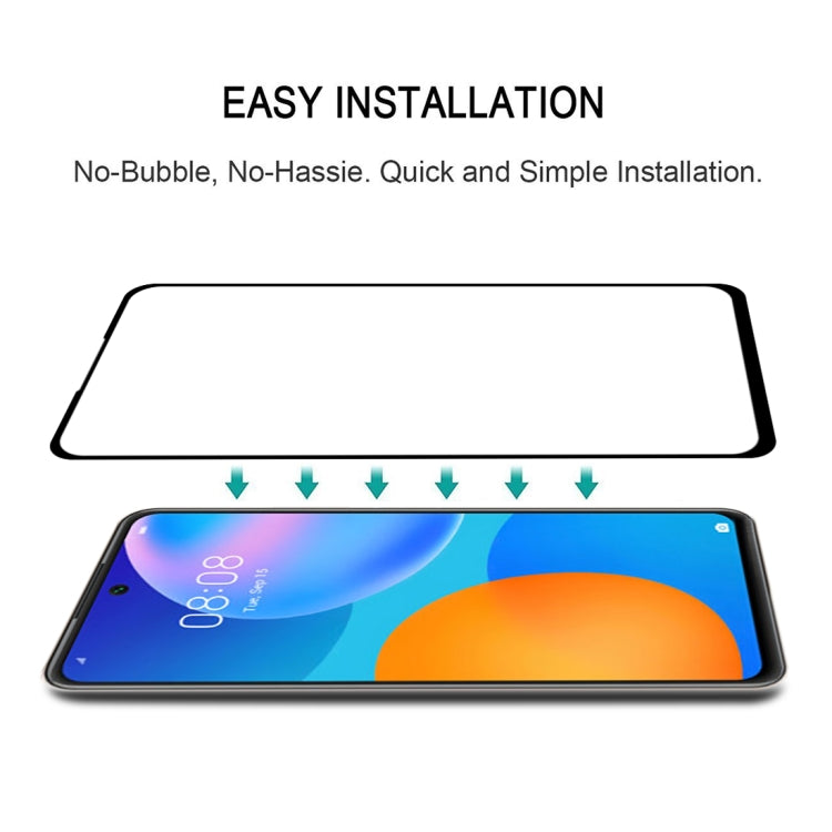 For Huawei P Smart 2021 Full Glue Full Screen Tempered Glass Film