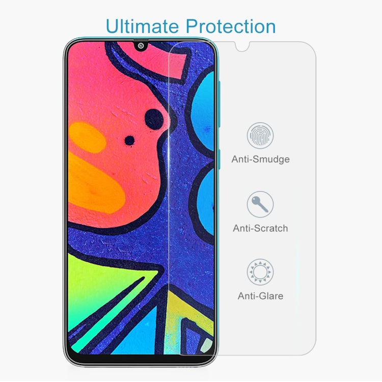 For Samsung Galaxy F41 50 PCS 0.26mm 9H 2.5D Tempered Glass Film