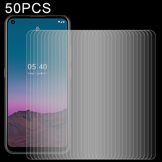 50 PCS For Nokia 5.4 0.26mm 9H 2.5D Tempered Glass Film, For Nokia 5.4 (50 PCS)