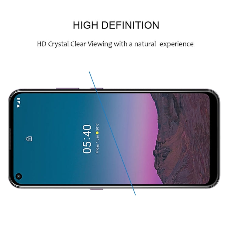 For Nokia 5.4 Full Glue Full Screen Tempered Glass Film, For Nokia 5.4 (25 PCS)