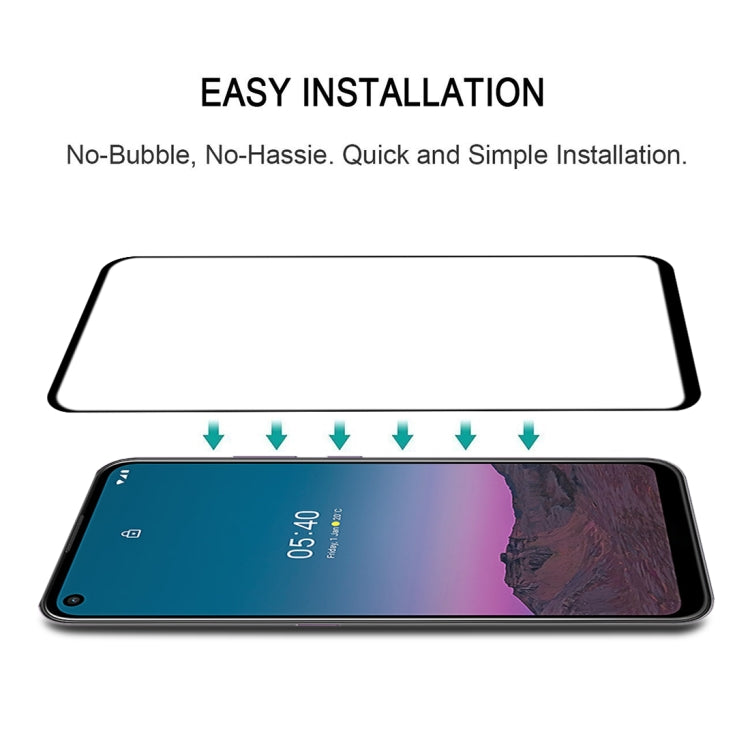 For Nokia 5.4 Full Glue Full Screen Tempered Glass Film, For Nokia 5.4 (25 PCS)