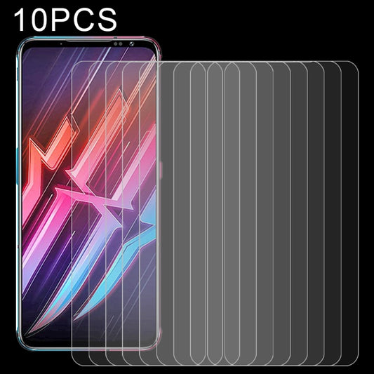 For Nubia Red Magic 6 / 6 Pro 10 PCS 0.26mm 9H Surface Hardness 2.5D Explosion-proof Tempered Glass Non-full Screen Film, For Nubia Red Magic 6 / 6 Pro (10 PCS)