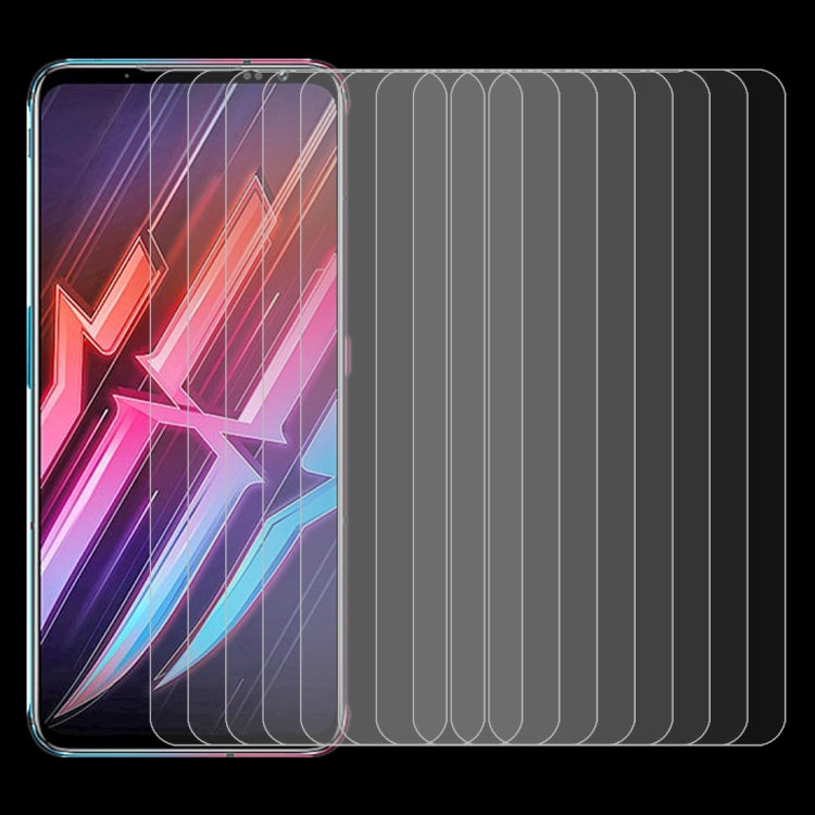 For Nubia Red Magic 6 / 6 Pro 10 PCS 0.26mm 9H Surface Hardness 2.5D Explosion-proof Tempered Glass Non-full Screen Film, For Nubia Red Magic 6 / 6 Pro (10 PCS)