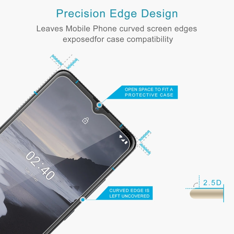 For Nokia 2.4 10 PCS 0.26mm 9H 2.5D Tempered Glass Film, For Nokia 2.4 (10 PCS)