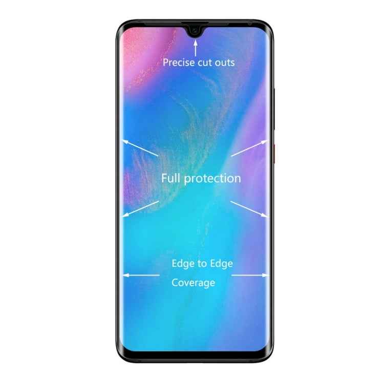 ENKAY Hat-Prince 0.26mm 9H 3D Explosion-proof Full Screen Curved Heat Bending Tempered Glass Film for Huawei P30 Pro
