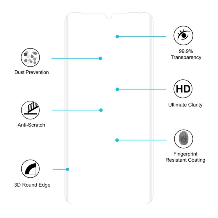 ENKAY Hat-Prince 0.26mm 9H 3D Explosion-proof Full Screen Curved Heat Bending Tempered Glass Film for Huawei P30 Pro, For Huawei P30 Pro (3D), For Huawei P30 Pro