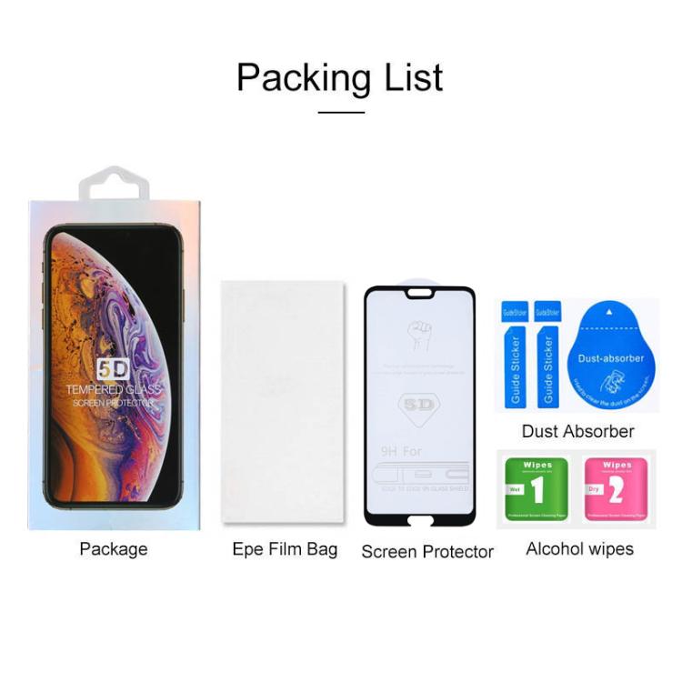 Film en verre trempé 9H 5D Full Glue pour Huawei P20 Pro