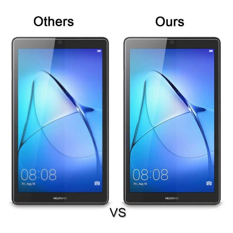2 PCS for  HUAWEI MediaPad T3 7.0 inch 0.3mm 9H Surface Hardness Full Screen Tempered Glass Screen Protector, For MediaPad T3 7.0 inch