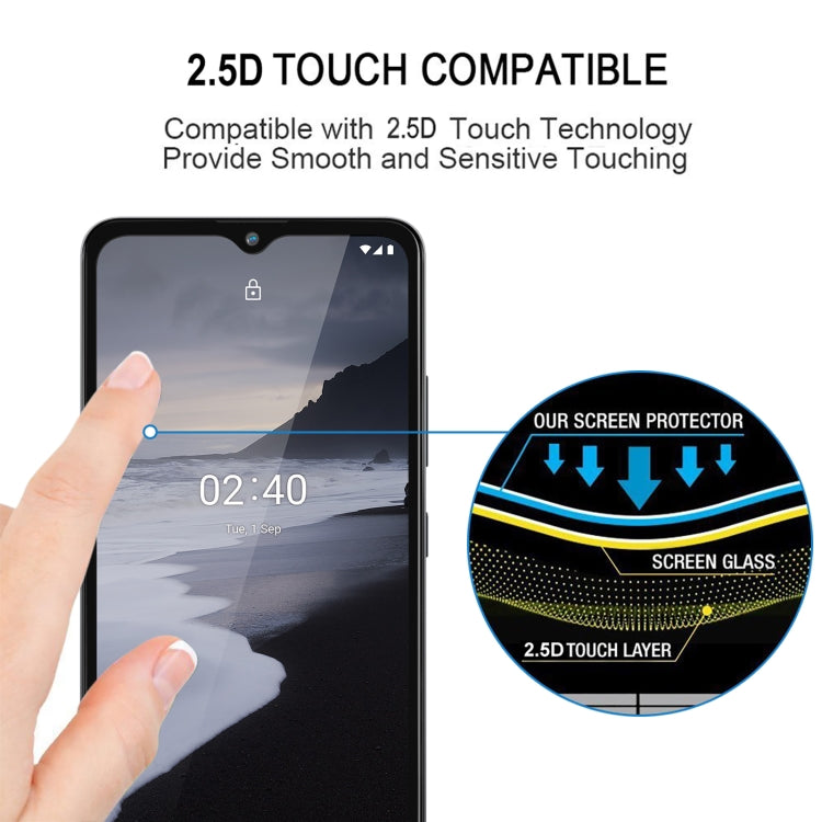 For Nokia 2.4 Full Glue Full Cover Screen Protector Tempered Glass Film, For Nokia 2.4 (1 PC)