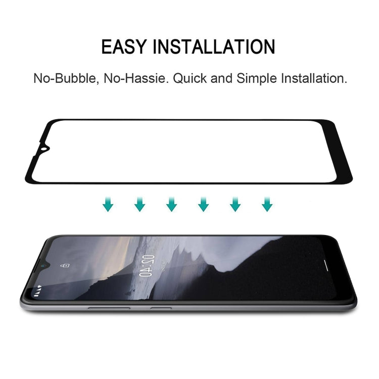For Nokia 2.4 Full Glue Full Cover Screen Protector Tempered Glass Film, For Nokia 2.4 (1 PC)