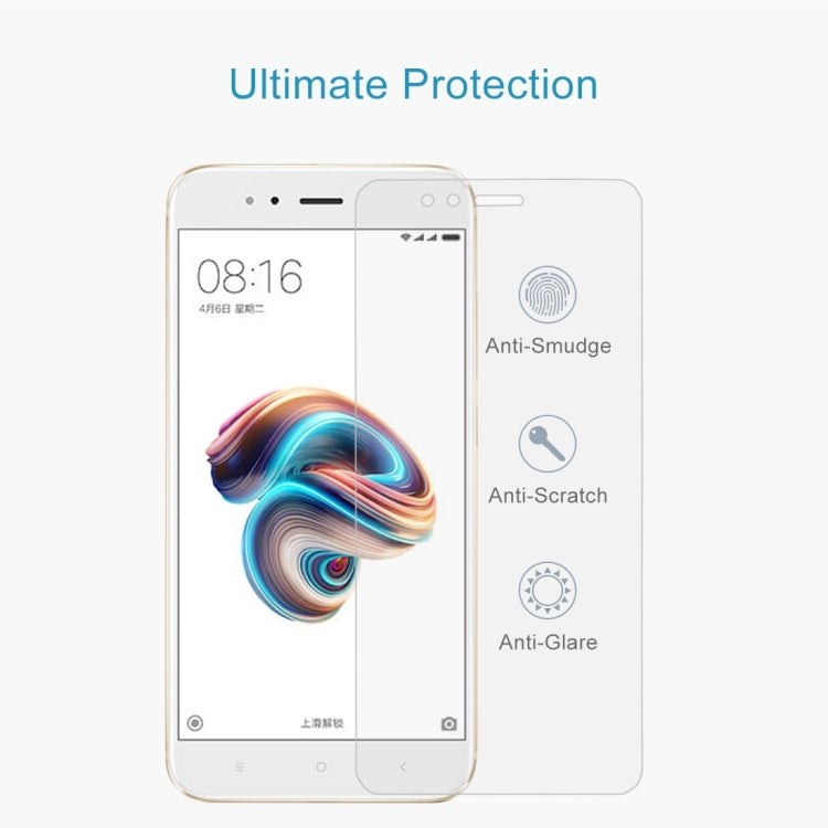50 PCS for Xiaomi Mi 5X / A1 0.26mm 9H Surface Hardness 2.5D Explosion-proof Full Screen Tempered Glass Screen Film, No Retail Package