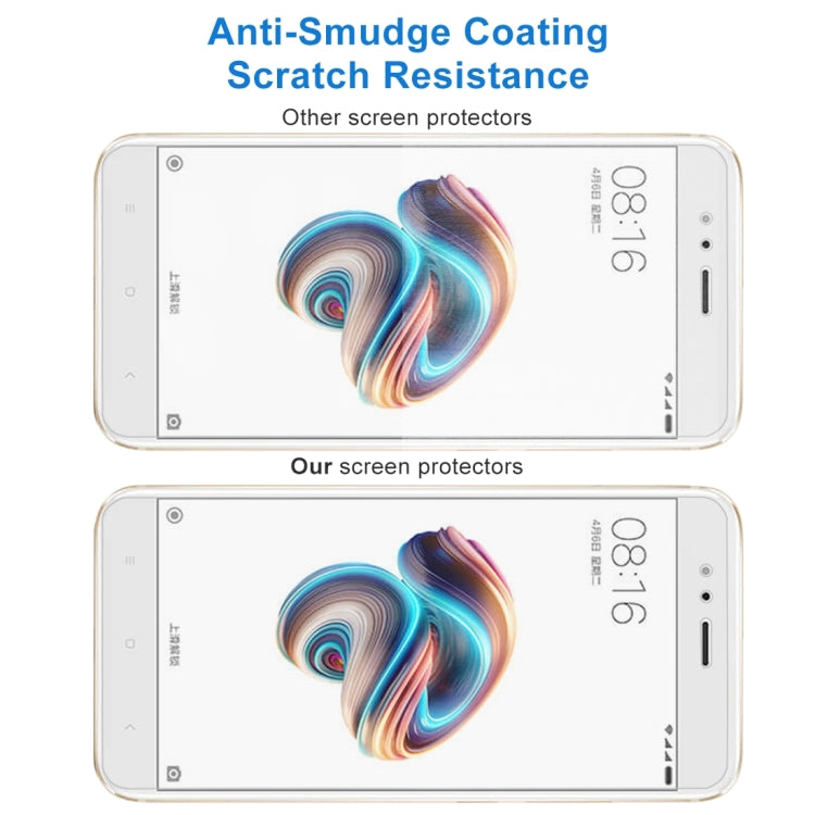 50 PCS for Xiaomi Mi 5X / A1 0.26mm 9H Surface Hardness 2.5D Explosion-proof Full Screen Tempered Glass Screen Film, No Retail Package
