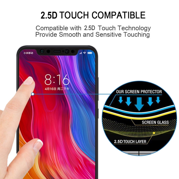 0.26mm 9H 2.5D Tempered Glass Film for Xiaomi Mi 8