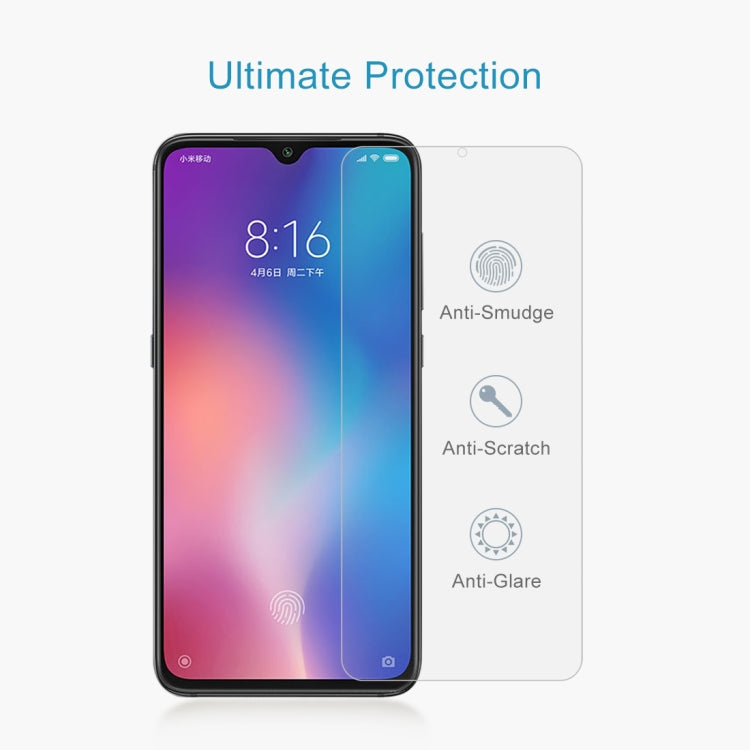 100 PCS 0.26mm 9H 2.5D Tempered Glass Film for Xiaomi Mi 9