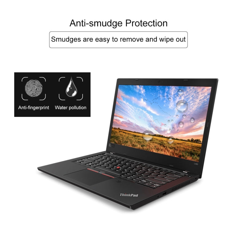 0.4mm 9H Surface Hardness Full Screen Tempered Glass Film for Lenovo ThinkPad L480 14 inch, Lenovo L480