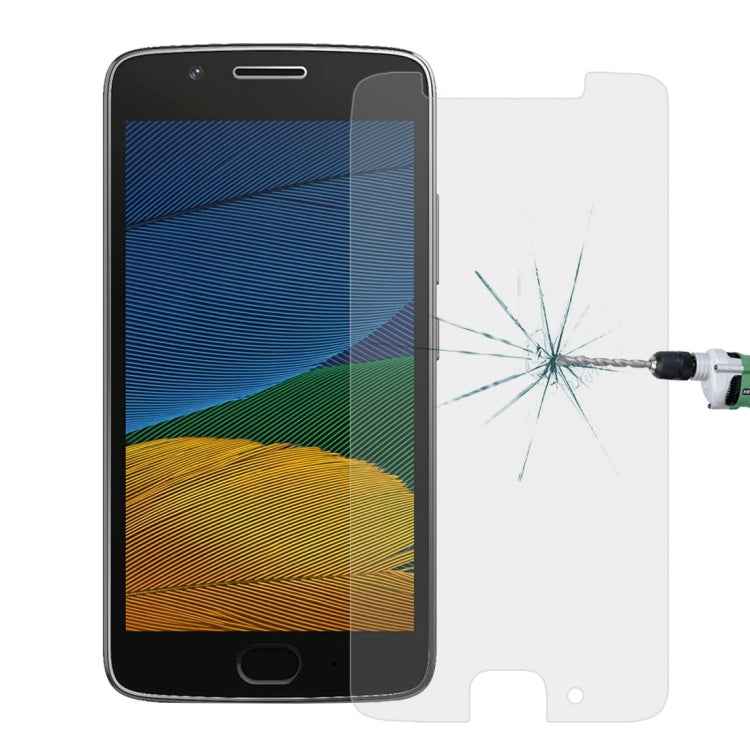 For Motorola Moto G (5th Gen.) 0.26mm 9H Surface Hardness Explosion-proof Non-full Screen Tempered Glass Screen Film