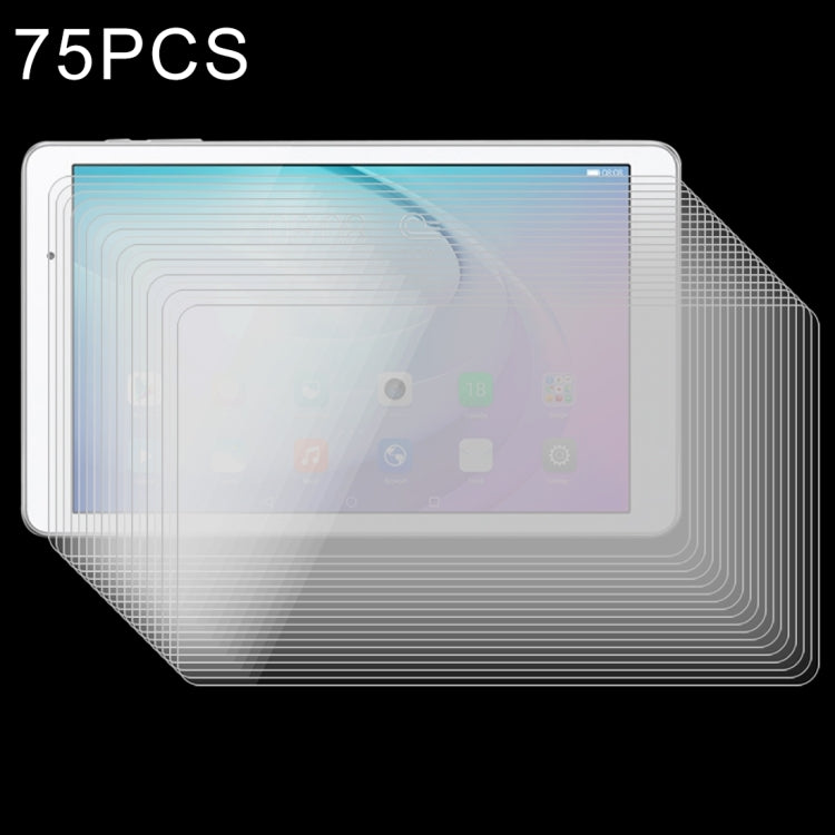 75 PCS 10 inch 0.4mm Universal 9H Surface Hardness Tempered Glass Screen Protector