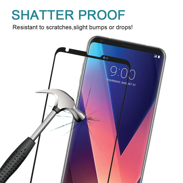 For LG V30 0.26mm 9H Surface Hardness 3D Curved Full Screen Tempered Glass Screen Protector, For V30, For LG V30