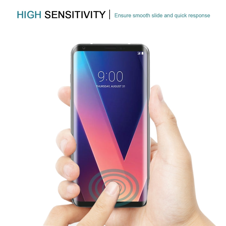 For LG V30 0.26mm 9H Surface Hardness 3D Curved Full Screen Tempered Glass Screen Protector, For V30, For LG V30