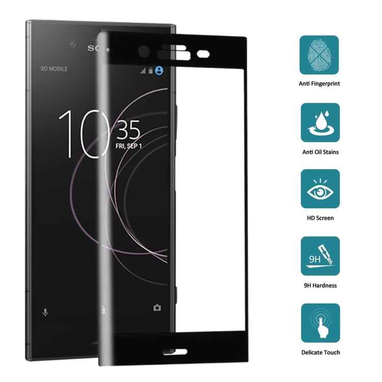 For Sony Xperia XZ1 0.26mm 9H Surface Hardness 3D Full Screen Tempered Glass Screen Protector