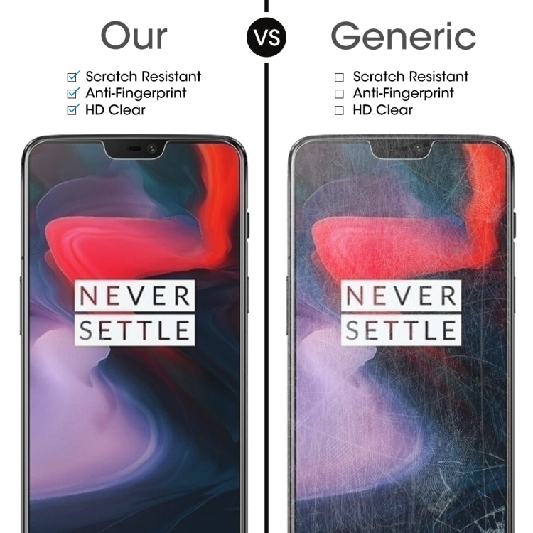 10 PCS 0.26mm 9H 2.5D Tempered Glass Film for OnePlus 6