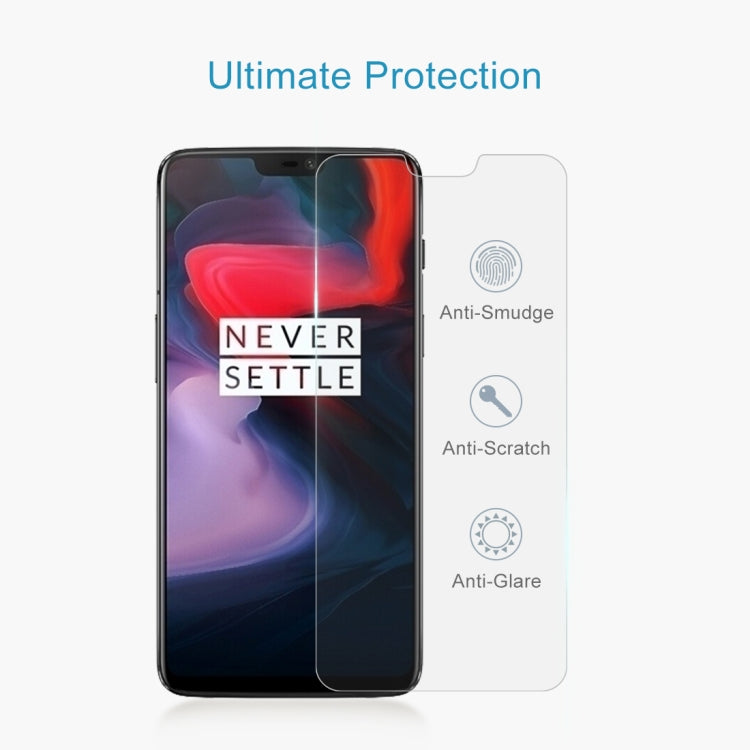 10 PCS 0.26mm 9H 2.5D Tempered Glass Film for OnePlus 6