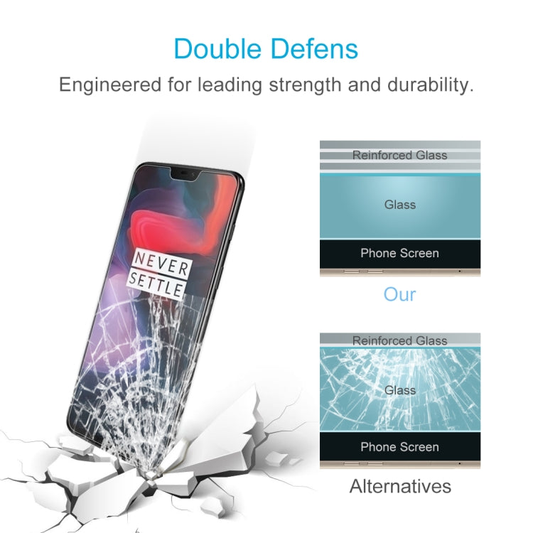 10 PCS 0.26mm 9H 2.5D Tempered Glass Film for OnePlus 6