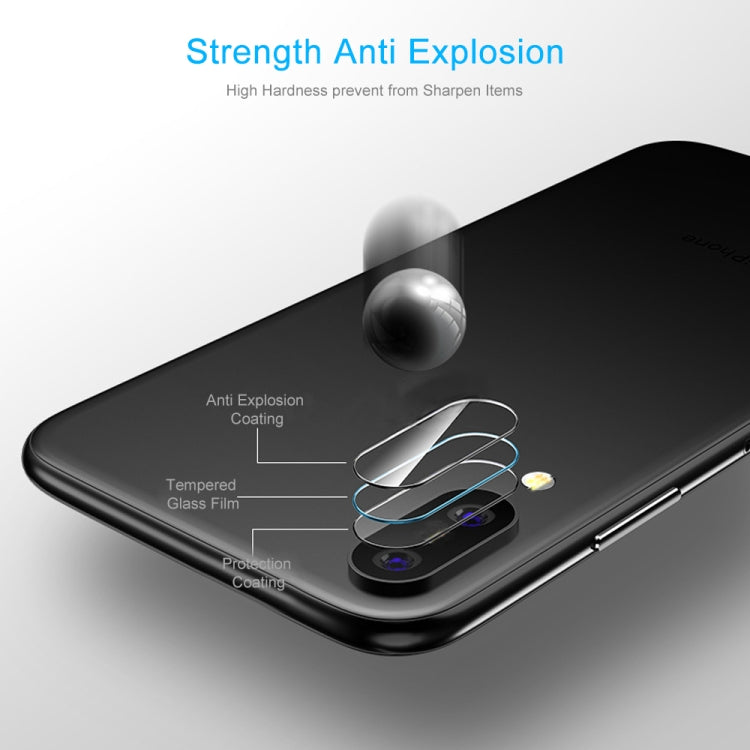 0.3mm 2.5D Transparent Rear Camera Lens Protector Tempered Glass Film for Huawei Y9 (2019), For Huawei Y9 (2019)