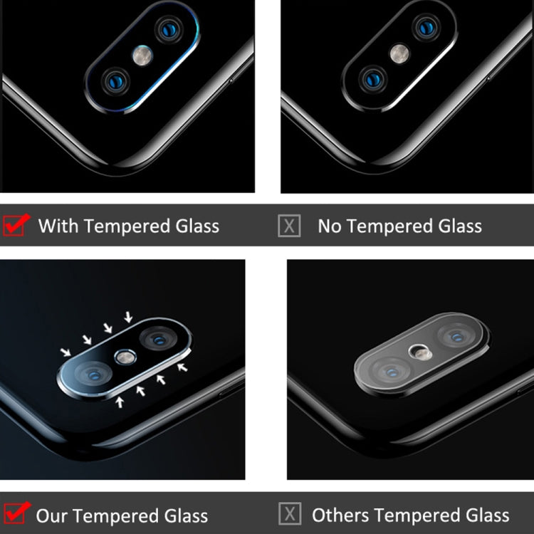 0.3mm 2.5D Round Edge Rear Camera Lens Tempered Glass Film for Nokia 7 Plus, 7 Plus