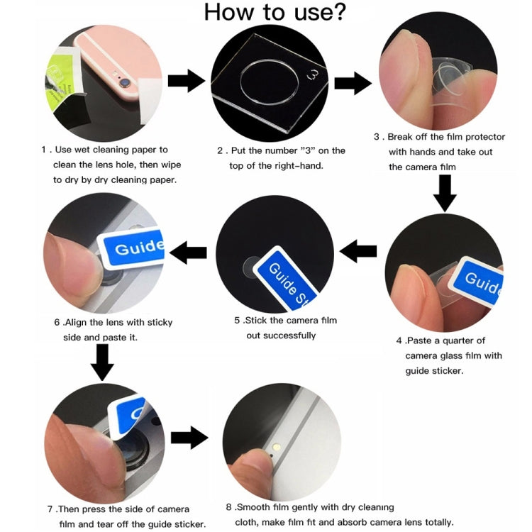 0.3mm 2.5D Round Edge Rear Camera Lens Tempered Glass Film for Nokia X6, X6