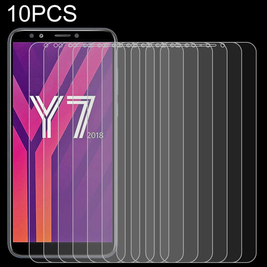 10 PCS 0.26mm 9H 2.5D Tempered Glass Film for Huawei Y7 2018, For Y7 2018