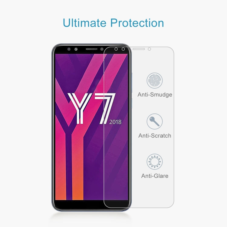 10 PCS 0.26mm 9H 2.5D Tempered Glass Film for Huawei Y7 2018, For Y7 2018