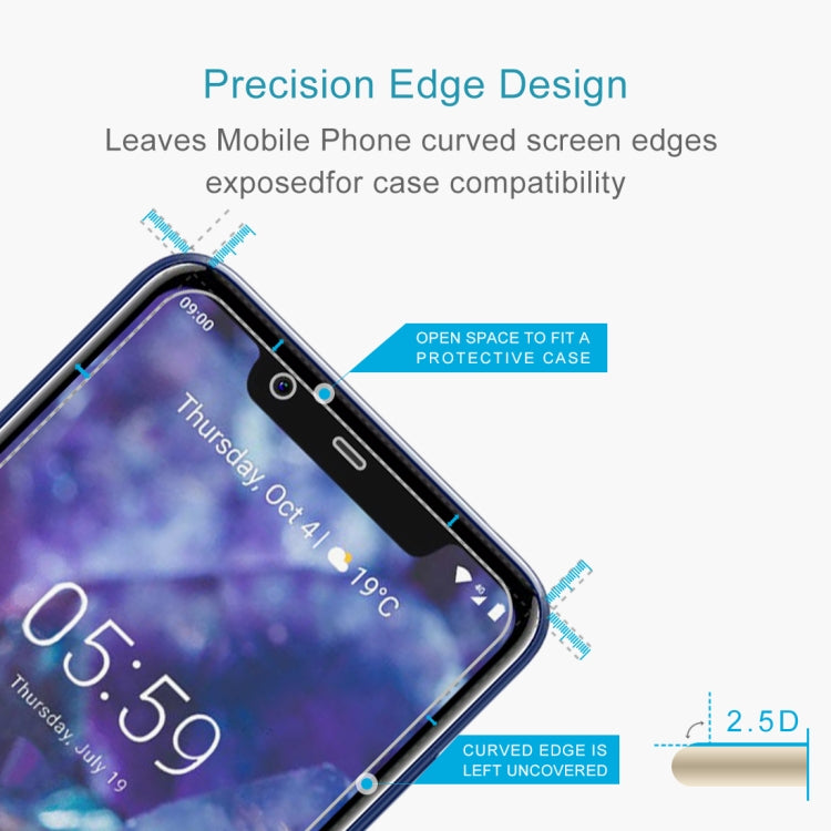 0.26mm 9H 2.5D Tempered Glass Film for Nokia 5.1 Plus (Nokia X5), For Nokia 5.1 Plus