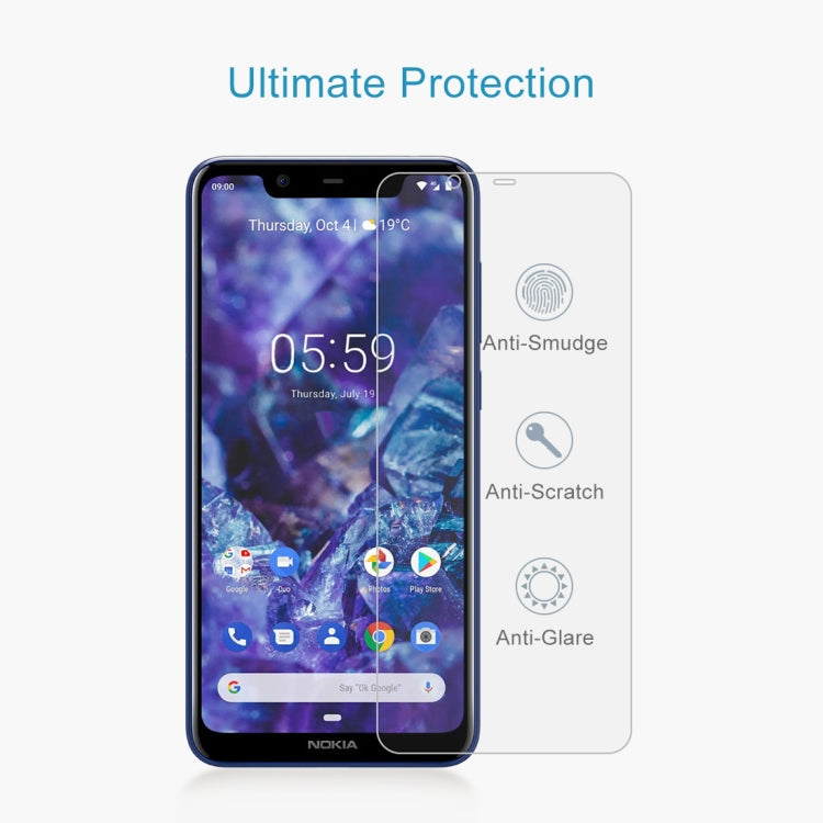 0.26mm 9H 2.5D Tempered Glass Film for Nokia 5.1 Plus (Nokia X5), For Nokia 5.1 Plus