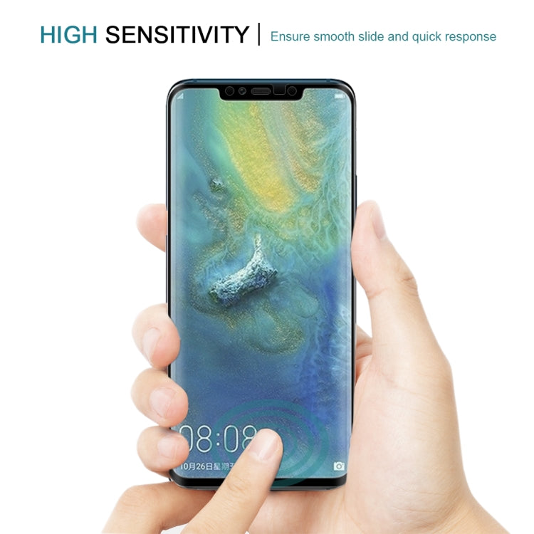 25 PCS 0.3mm 9H Surface Hardness 3D Curved Edge Full Screen Dust-proof Tempered Glass Film for Huawei Mate 20 Pro
