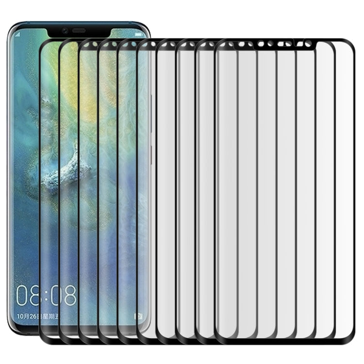 25 PCS 0.3mm 9H Surface Hardness 3D Curved Edge Full Screen Dust-proof Tempered Glass Film for Huawei Mate 20 Pro