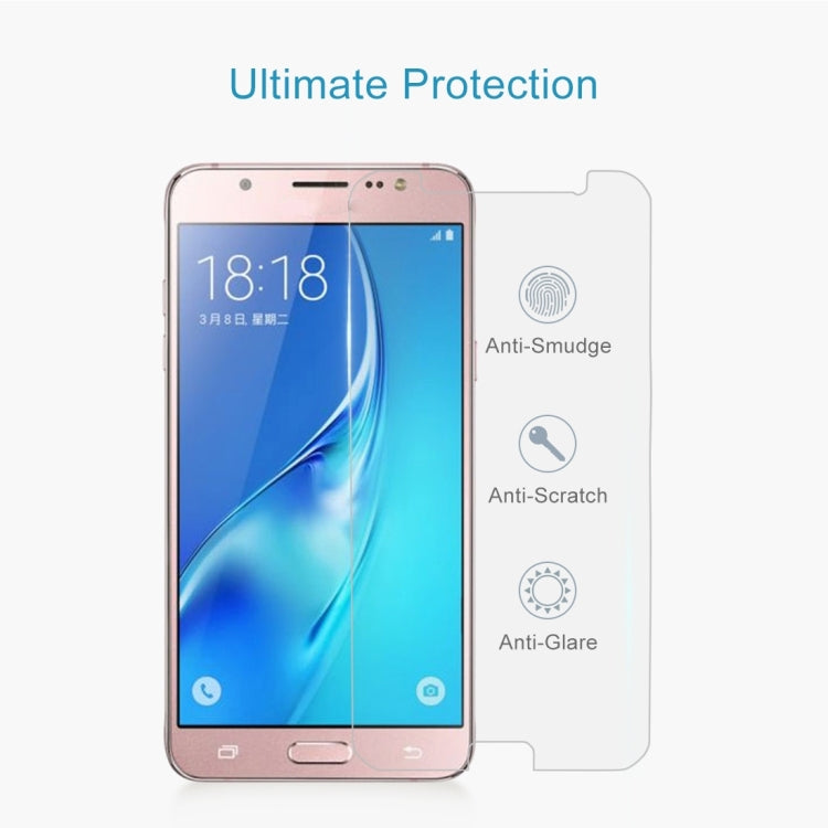 50 PCS for Galaxy J5 (2017) / J530 (US Version) 0.3mm 9H Surface Hardness 2.5D Explosion-proof Tempered Glass Non-full Screen Film, No Retail Package, For Galaxy J5 (2017) / J530 (US Version)(50 PCS)