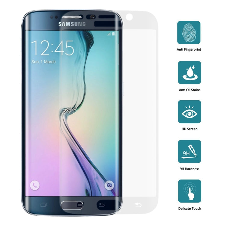 25 PCS For Galaxy S6 Edge 0.2mm 9H Surface Hardness 3D Curved Surface Full Screen Cover Explosion-proof Tempered Glass Film