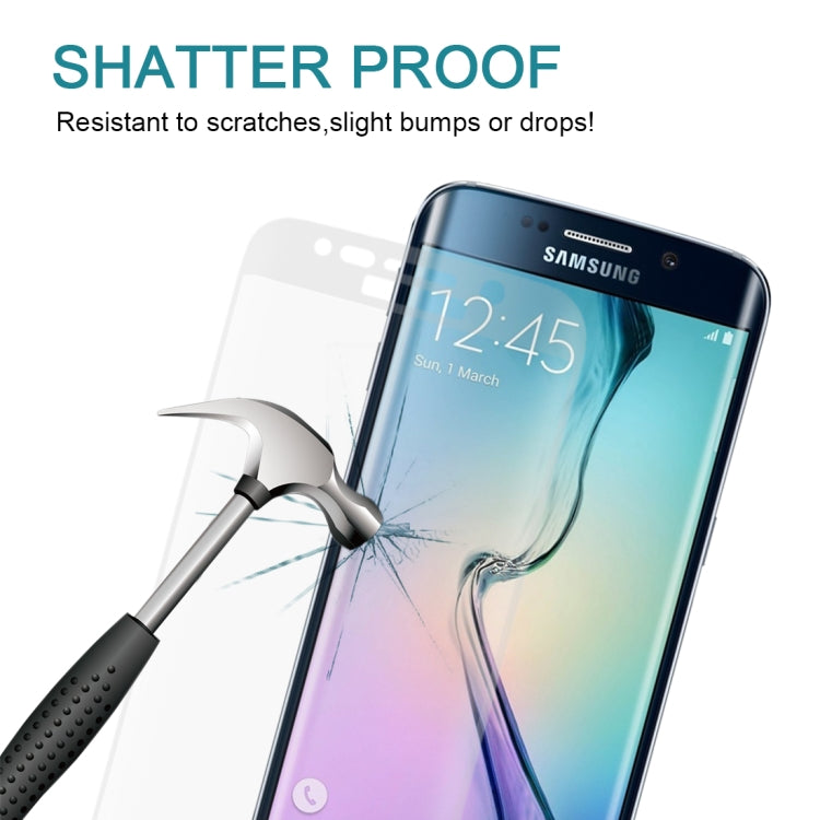 25 PCS For Galaxy S6 Edge 0.2mm 9H Surface Hardness 3D Curved Surface Full Screen Cover Explosion-proof Tempered Glass Film