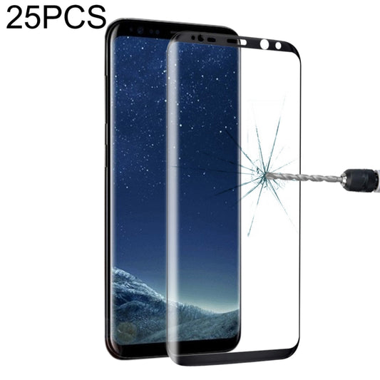25 PCS Full Screen Tempered Glass Screen Protector For Galaxy S8 / G9500