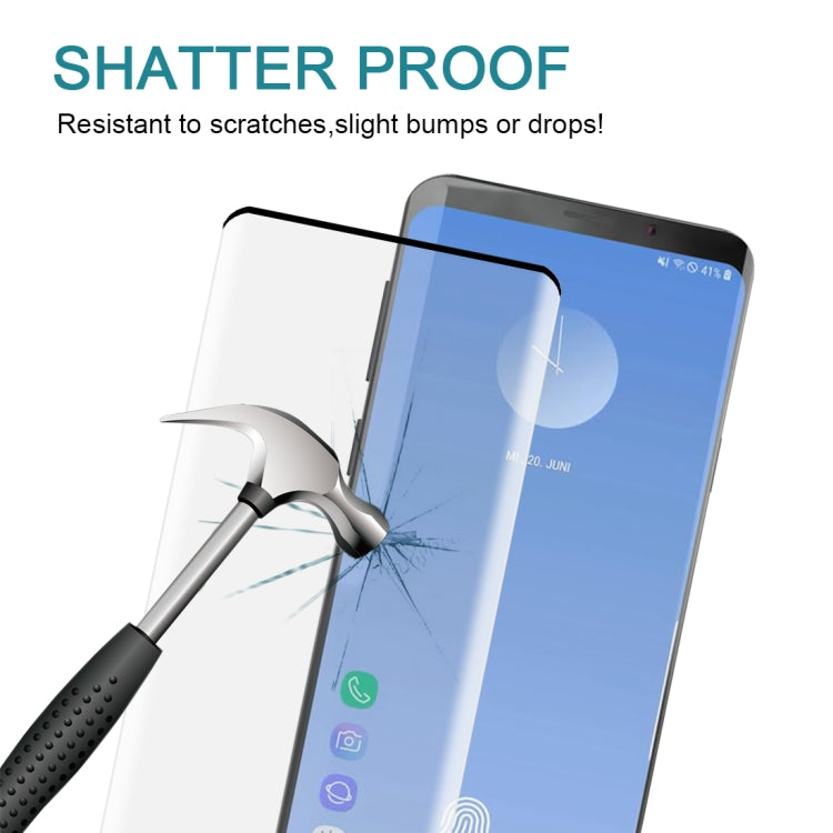 25 PCS For Galaxy S10 0.3mm 9H 3D Full Screen Tempered Glass Film, Screen Fingerprint Unlocking is Supported
