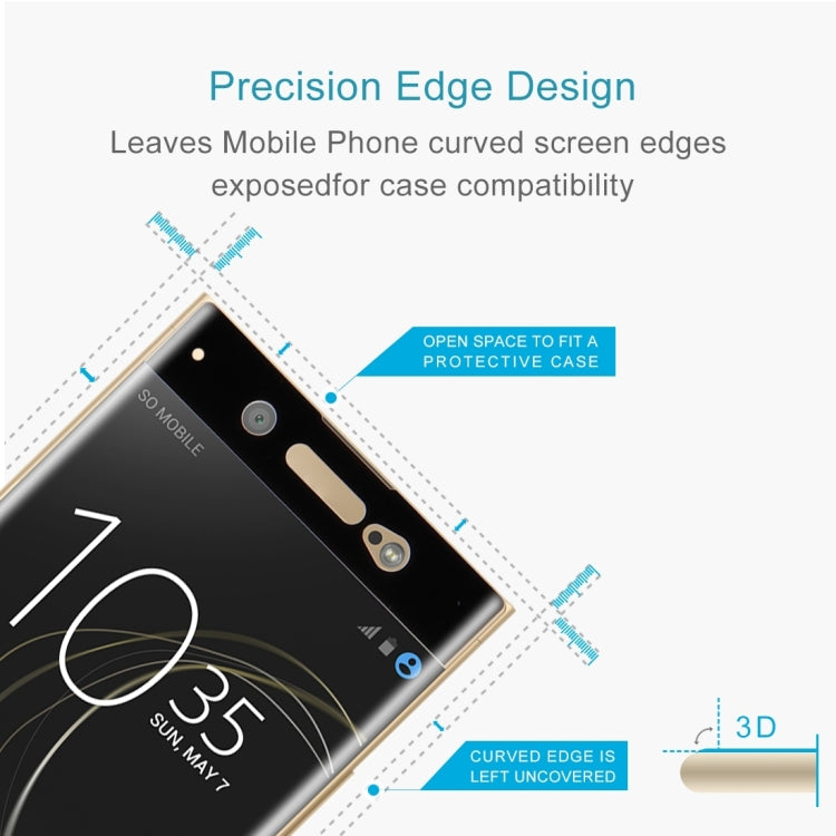 25 PCS For Sony Xperia XA1 Ultra 0.33mm 9H Surface Hardness 3D Curved Full Screen Tempered Glass Screen Protector, For Sony Xperia XA1 Ultra