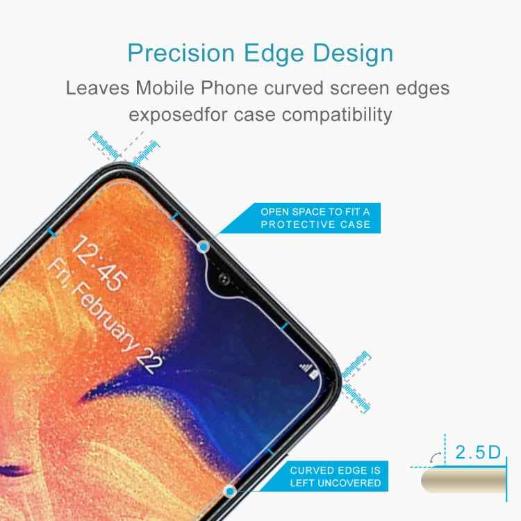 10 PCS 0.26mm 9H 2.5D Tempered Glass Film for Galaxy A10 / M10