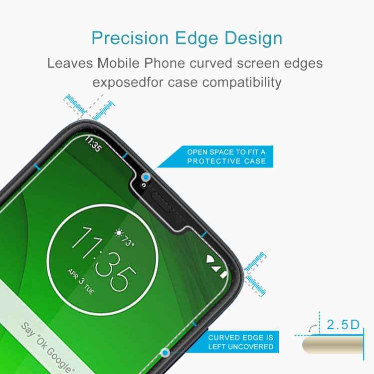 10 PCS 0.26mm 9H 2.5D Tempered Glass Film for Motorola Moto G7 Plower