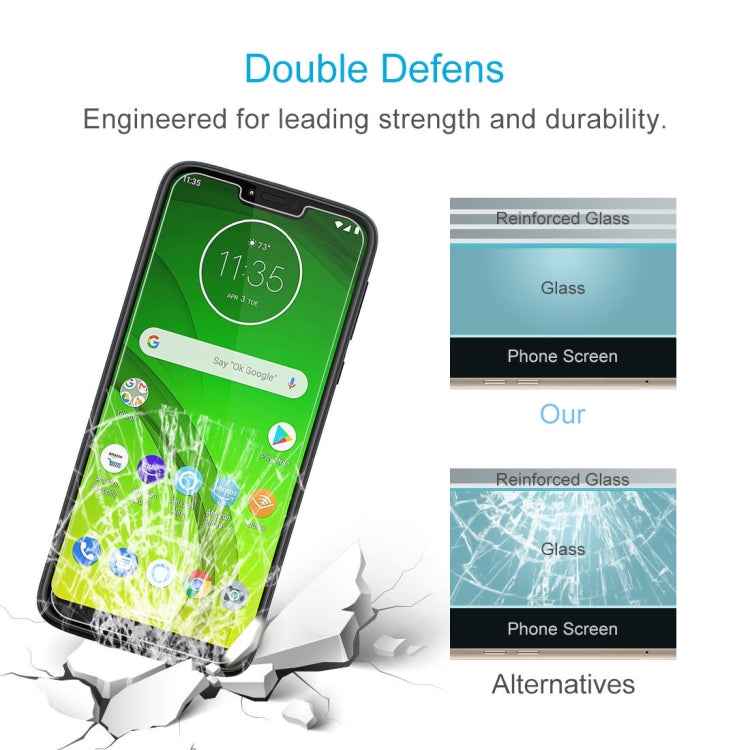 10 PCS 0.26mm 9H 2.5D Tempered Glass Film for Motorola Moto G7 Plower